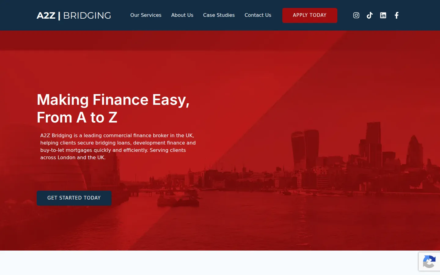 A2Z Bridging homepage